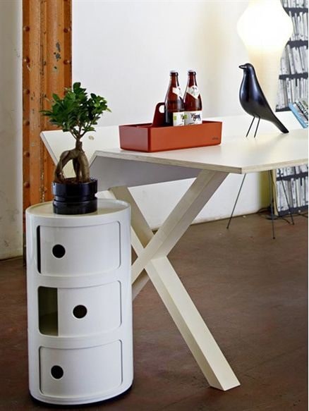 KARTELL Тумба h 58.5,0 х 32,0 см Componibili, 4967/03, белый.