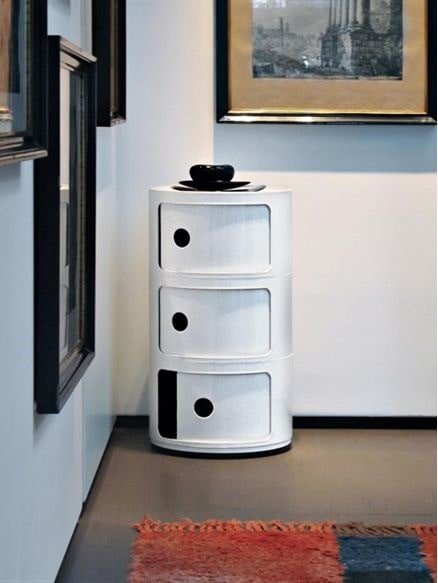 KARTELL Тумба h 58.5,0 х 32,0 см Componibili, 4967/03, белый.