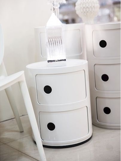 KARTELL Тумба h 58.5,0 х 32,0 см Componibili, 4967/03, белый.
