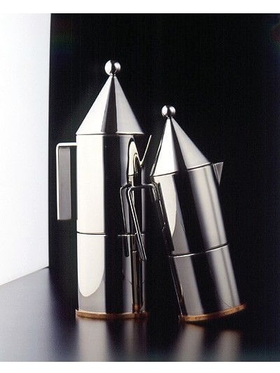 ALESSI Гейзерная кофеварка на 3 чашки, 150 мл La CONICA, нержавеющая сталь, медь, арт. 90002/3