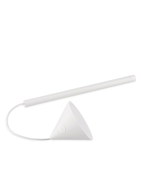 ALESSI Светильник настольный беспроводной TSUMIKI, белый, h 33.7 см, арт. ME01 W