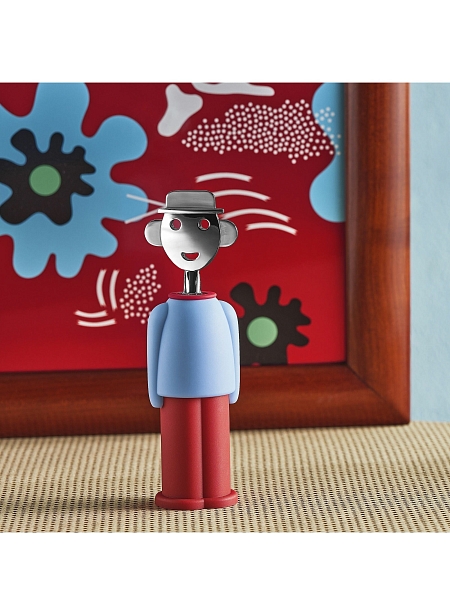 ALESSI Штопор ALESSANDRO M. AM23 LAZR, голубой-красный