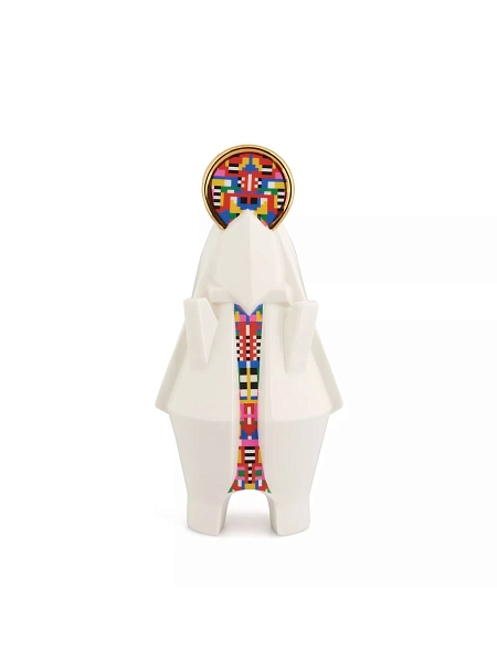 ALESSI Новогоднее Рождественское украшение HOLYHEDRICS, 02 MADONNA, фарфоровая фигурка Мадонна, 17 см, ручная роспись,ESA05 2