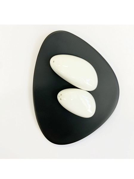 ALESSI Блюдце COLOMBINA, 12х14.5 см, меламин, арт. FM10/77 B, черное