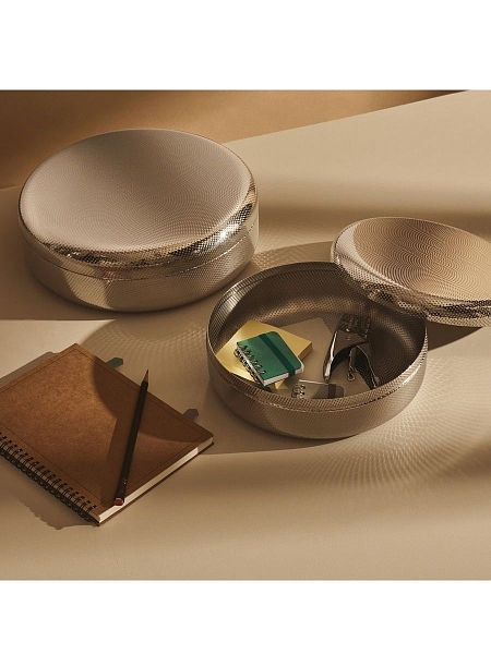 ALESSI Контейнер с крышкой 28 см Extra Ordinary Texture, JM01/28 T, нержавеющая сталь.