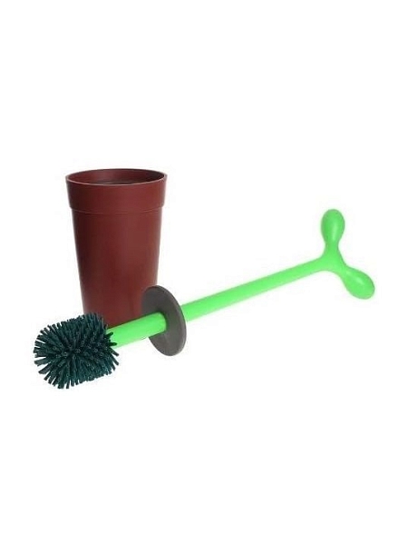 ALESSI Туалетный ершик MERDOLINO. Дизайнерский, пластик, ASG04, терракотовый