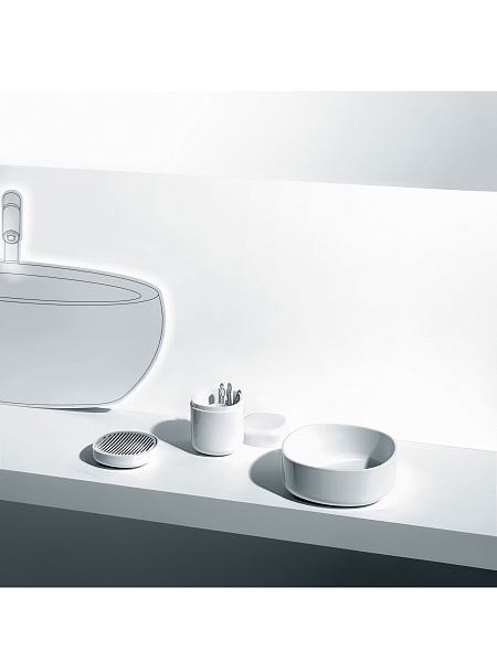 ALESSI Контейнер для ватных палочек BIRILLO, PL09 W