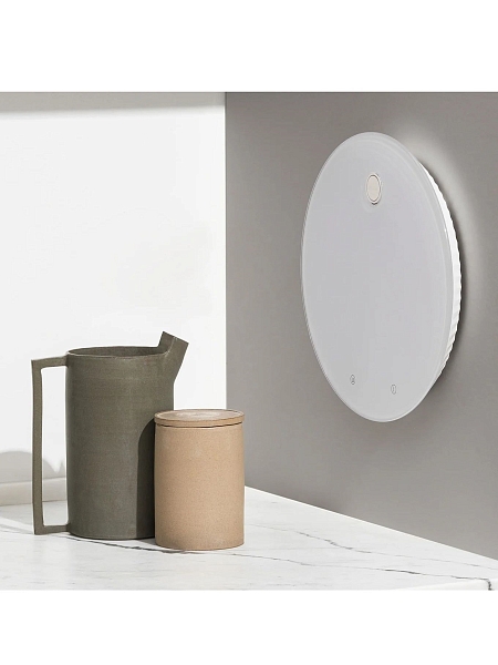 ALESSI Весы кухонные электронные PLISSE круглые. Стекло, премиум качество, MDL16 W, белые