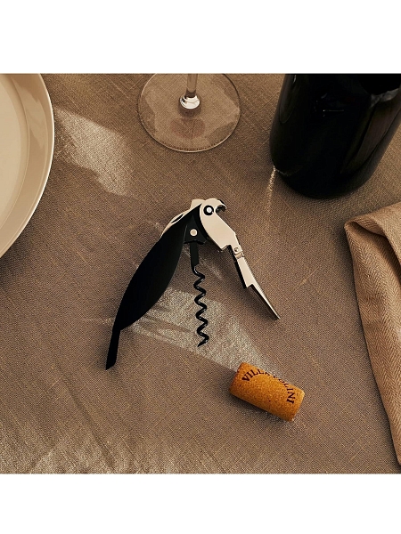 ALESSI Штопор PARROT, AAM32 B, черный