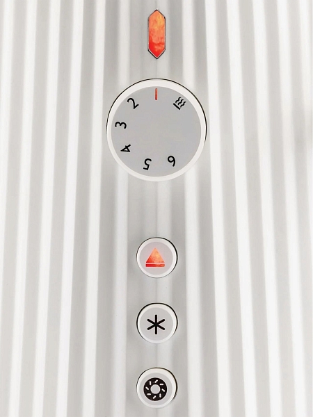ALESSI Тостер PLISSE. Форма плиссе, MDL08 W, белый