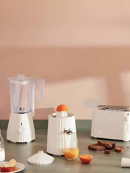 ALESSI Тостер PLISSE. Форма плиссе, MDL08 W, белый