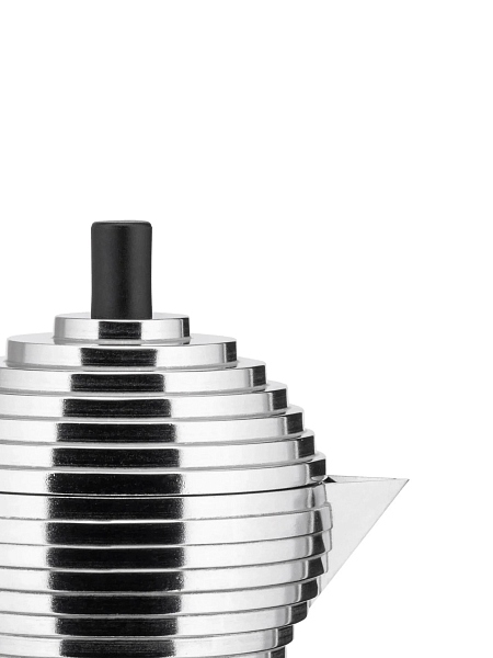 ALESSI Гейзерная кофеварка 150 мл, на 3 чашки, Pulcina MDL02/3 B, черный
