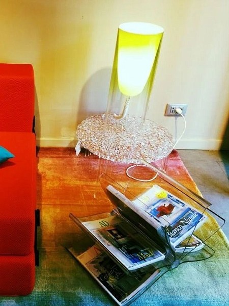KARTELL Светильник настольный h 55 см TOOBE, 9065/B4, прозрачный.