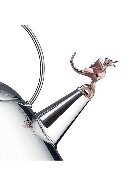 ALESSI Чайник электрический Tea Rex, нержавеющая сталь, арт. MG32REX B, черный