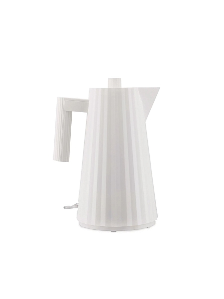 ALESSI Электрический дизайнерский чайник 1,7л PLISSE. Форма плиссе, MDL06 W, белый