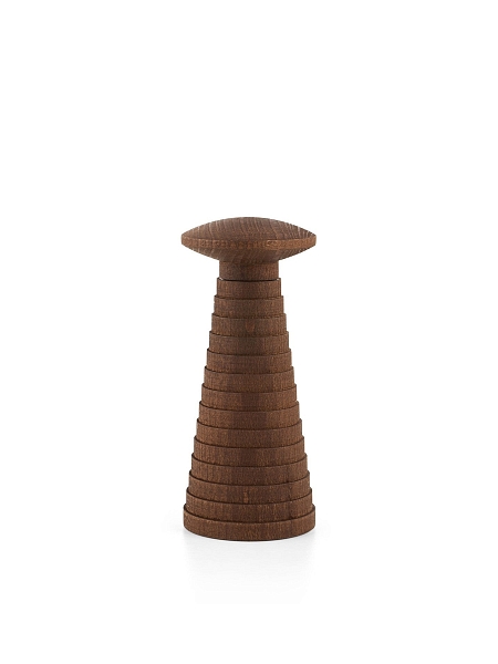ALESSI Мельница для перца, соли и специй YUCATAN. Механическая, деревянная, MDL22 премиум качество