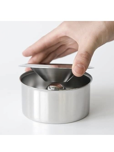 ALESSI Пепельница, нержавеющая сталь, премиальное качество, арт. 90010/I