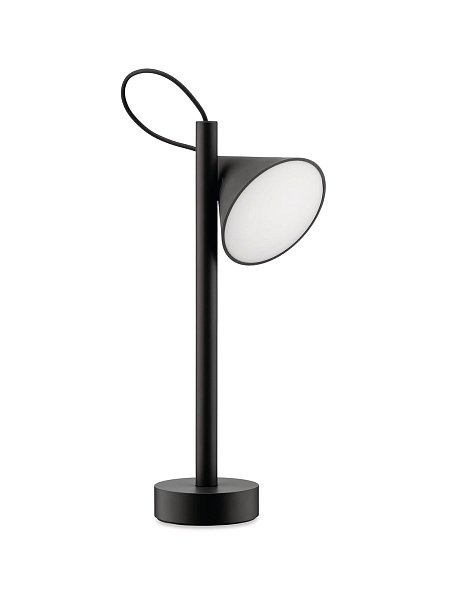 ALESSI Светильник настольный беспроводной TSUMIKI, черный, h 33.7 см, арт. ME01 B