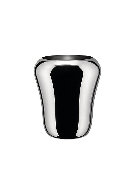 ALESSI Пуф/корзина для хранения BAB, нержавеющая сталь, деревянная крышка, SG74