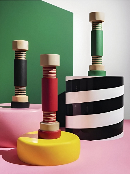 ALESSI Мельница для перца, соли и специй ALESSI Механическая, деревянная, премиум качество, MP0215 2, зеленый