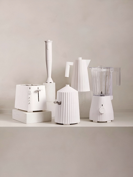 ALESSI Тостер PLISSE. Форма плиссе, MDL08 W, белый
