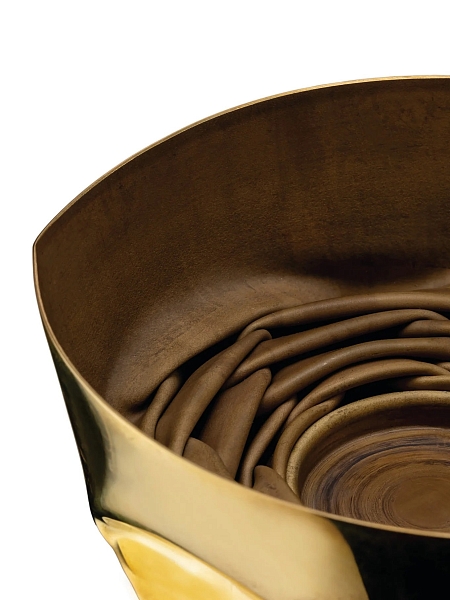 ALESSI Декоративная чаша 12 см COMPRESSIONI, арт. ITM17, латунь.