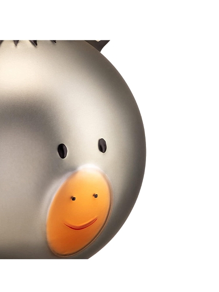 ALESSI Новогоднее Рождественское украшение шар CHRISTMAS BAUBLE 05 ASINELLO, форма Осленок, дизайнерская елочная игрушка, стекло, 9см, ручная роспись, AMJ13 5