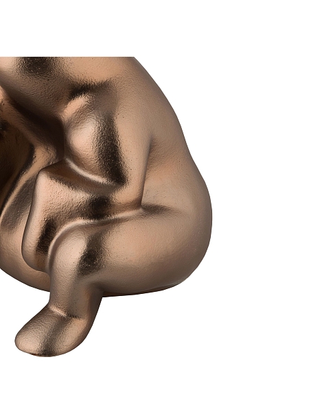 ALESSI Дверной ограничитель ALESSI DEDE, напольный дизайнерский, массивный, термопластик, PS18 BM, бронзовый