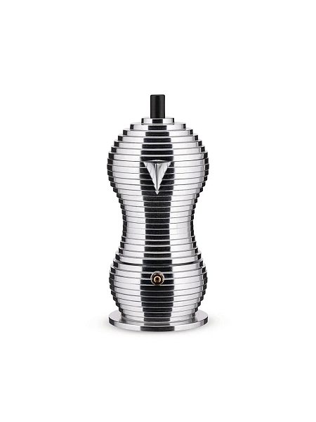 ALESSI Гейзерная кофеварка 150 мл, на 3 чашки, Pulcina MDL02/3 B, черный