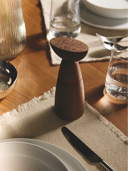 ALESSI Мельница для перца, соли и специй OAXANA. Механическая, деревянная, MDL23 премиум качество