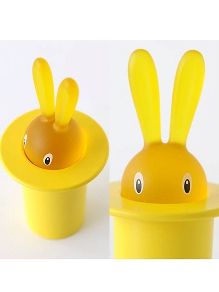ALESSI Держатель для зубочисток MAGIC BUNNY, ASG16 Y, желтый