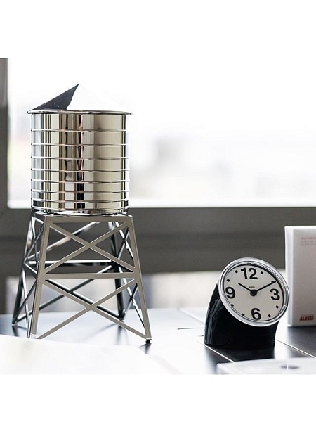 ALESSI Емкость для хранения Water Tower, DL02 B (нержавеющая сталь/черный)
