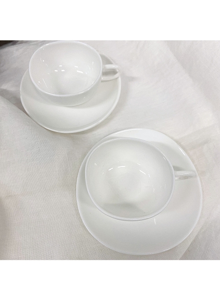 ALESSI Чашки кофейные с блюдцами (2 пары) FRUIT BASKET, SAN06