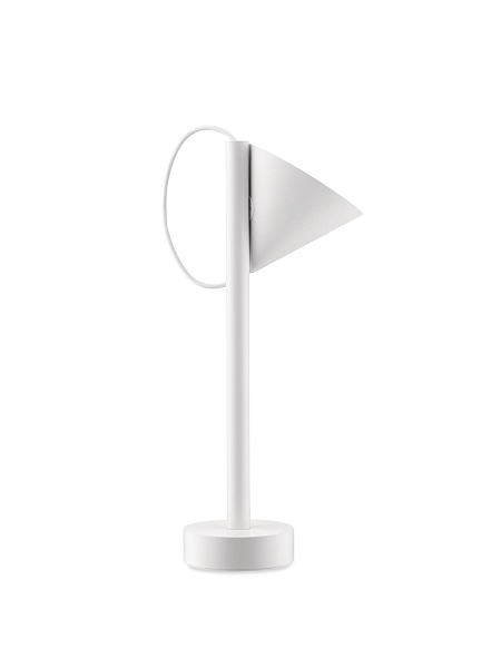 ALESSI Светильник настольный беспроводной TSUMIKI, белый, h 33.7 см, арт. ME01 W