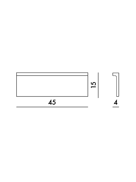 KARTELL Полка для ванной 45х4х15 см SHELFISH, 9920/B4, прозрачный.