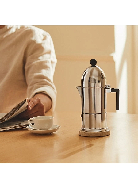ALESSI Кофеварка гейзерная LA CUPOLA, 300мл для эспрессо на 6 чашек , A9095/6 B
