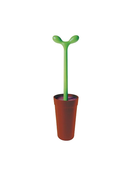 ALESSI Туалетный ершик MERDOLINO. Дизайнерский, пластик, ASG04, терракотовый