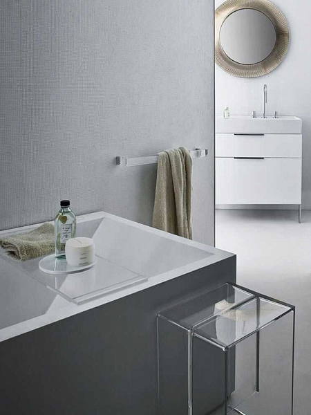 KARTELL Держатель полотенец для ванной 30 см RAIL, 9930/B4, прозрачный.