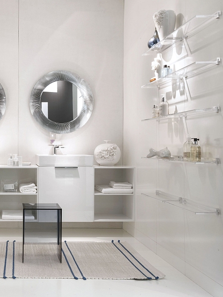 KARTELL Полка для ванной 45х4х15 см SHELFISH, 9920/B4, прозрачный.