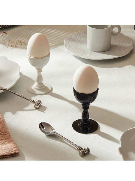 ALESSI Подставка+ложка для яйца DRESSED, MW14SET W