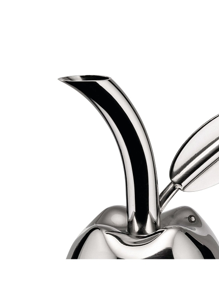 ALESSI Пробка для бутылок оливкового масла со стеклянным тестером Fior d'olio, нержавеющая сталь, стекло, арт. MSA32