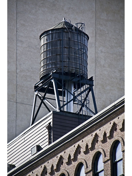 ALESSI Емкость для хранения Water Tower, DL02 B (нержавеющая сталь/черный)