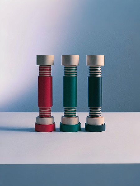 ALESSI Мельница для перца, соли и специй ALESSI Механическая, деревянная, премиум качество, MP0215 2, зеленый