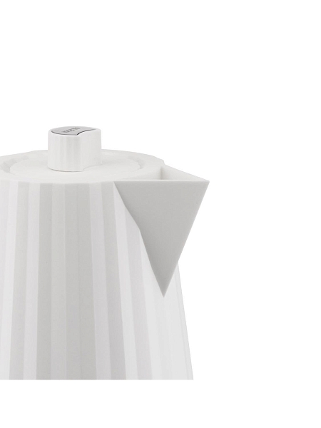 ALESSI Электрический дизайнерский чайник 1л PLISSE, форма плиссе, MDL06/1 W, белый