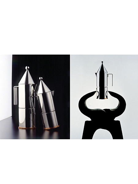 ALESSI Гейзерная кофеварка на 3 чашки, 150 мл La CONICA, нержавеющая сталь, медь, арт. 90002/3