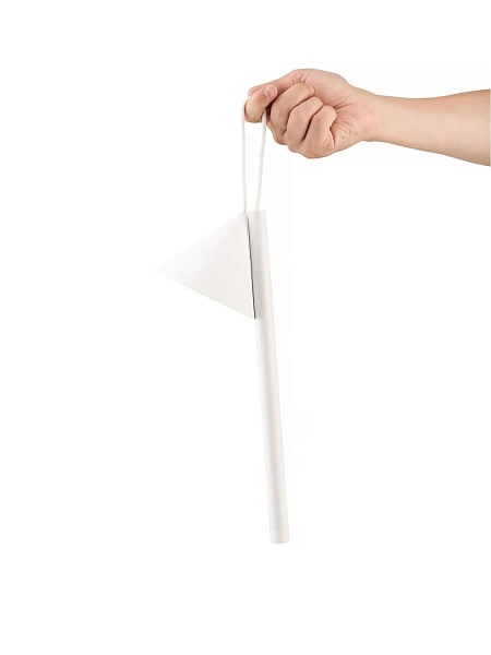 ALESSI Светильник настольный беспроводной TSUMIKI, белый, h 33.7 см, арт. ME01 W