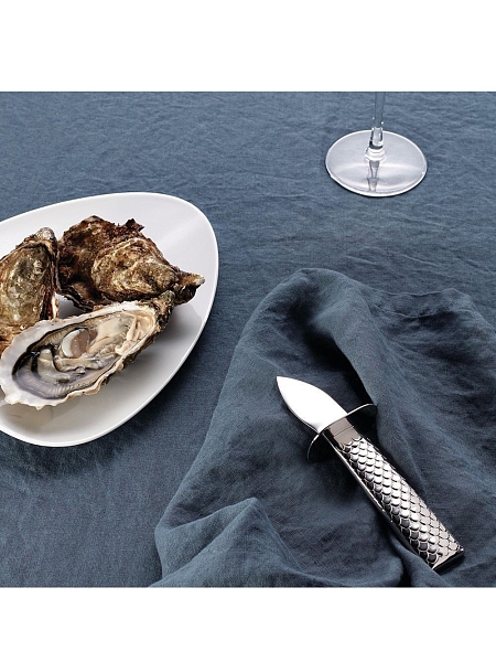 ALESSI Нож для устриц COLOMBINA FISH. Нержавеющая сталь, премиум качество, FM23/44