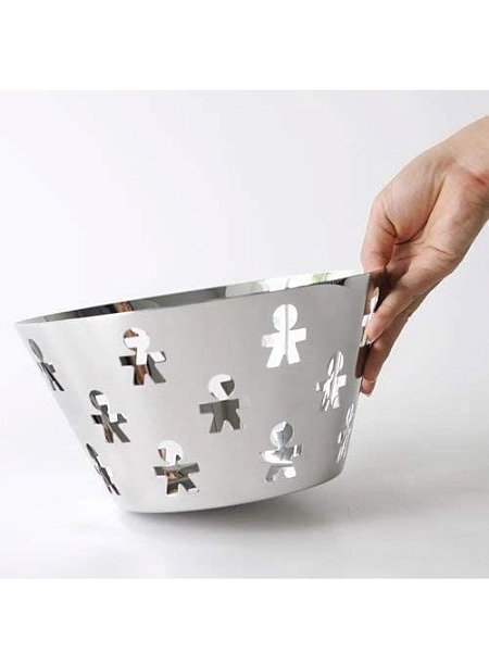 ALESSI Блюдо 23 см GIROTONDO, AKK05, нержавеющая сталь.