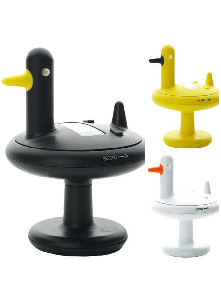 ALESSI Кухонный таймер DUCK TIMER, в форме утки, желтый, арт. AEA05 Y