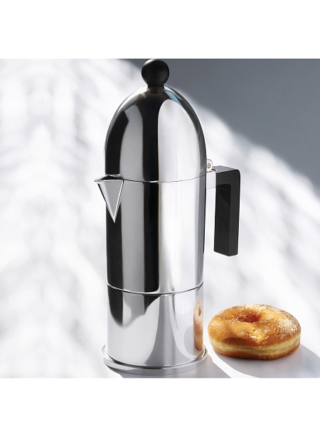 ALESSI Кофеварка гейзерная LA CUPOLA, 300мл для эспрессо на 6 чашек , A9095/6 B
